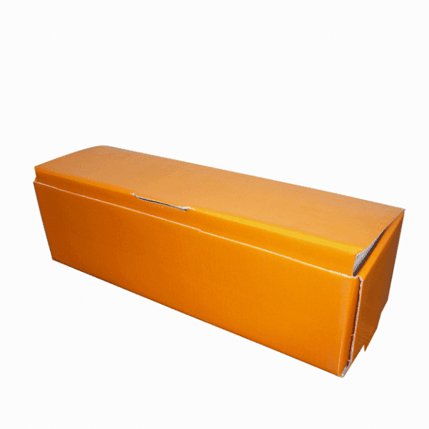 CAJA PARA ORTODONCIA CARTON NARANJA PORTA MODELO