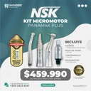 KIT MICROMOTOR - PANAMAX PLUS M4, CONTRANGULO PUSH FX-23, FX-65, FX205 M4 - NSK JAPON