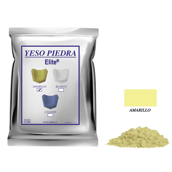 YESO PIEDRA -TIPO III AMARILLO - 1KG - VELMIX