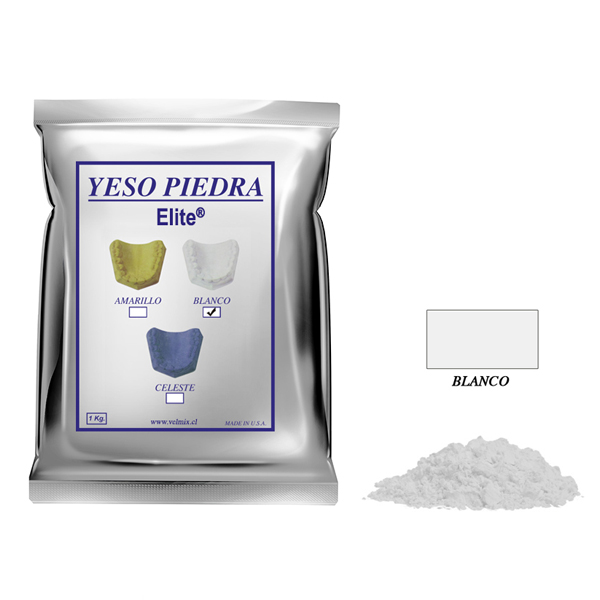YESO PIEDRA -TIPO III BLANCO - 1KG - VELMIX