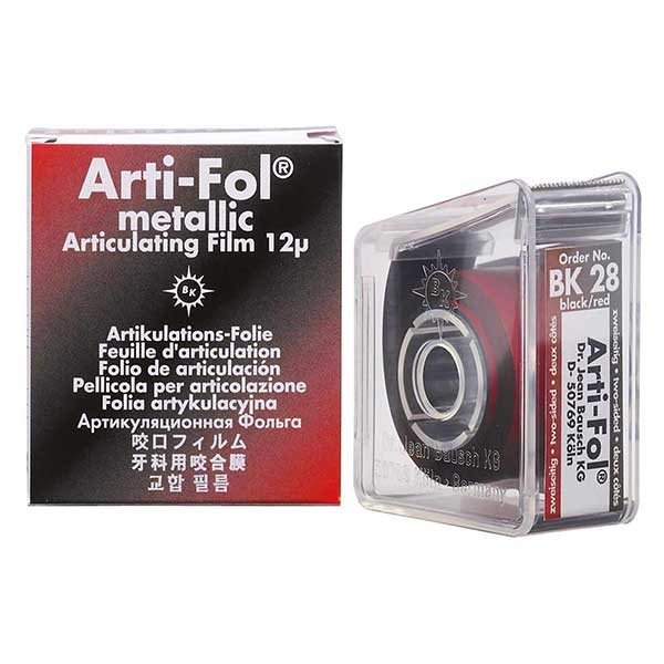 PAPEL ARTICULAR - ROLLO C/DISPENSADOR 12 MICRAS ROJO/NEGRO - ARTI-FOL