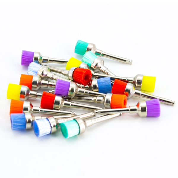 ESCOBILLA DE PROFILAXIS COPA NYLON - BLANDA - COLORES - CAJA X 100 UNID