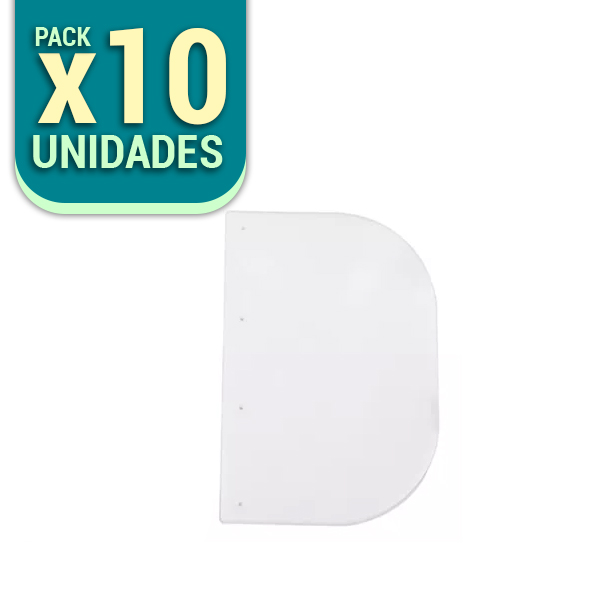 REPUESTO: 10 MICAS PARA PROTECTOR FACIAL CINTILLO