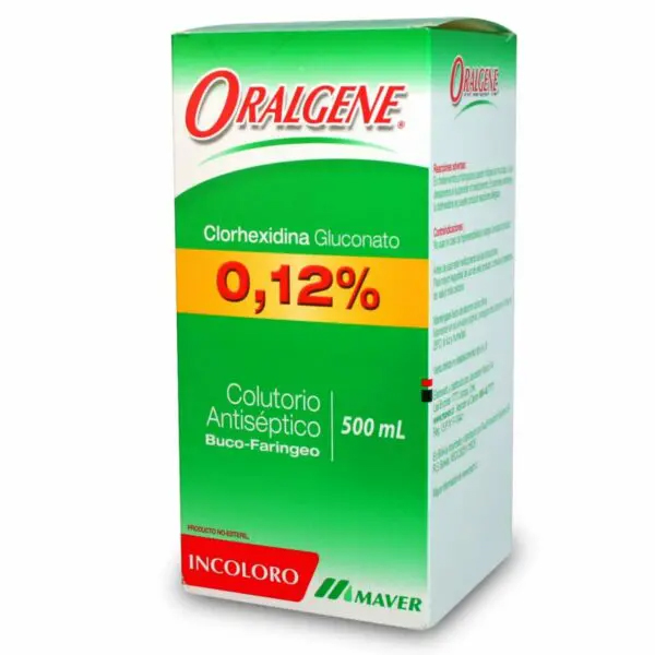 CLORHEXIDINA - ORALGENE 0.12% BOTELLA 500ML