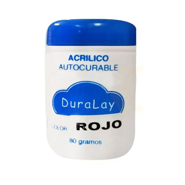 ACRILICO - DURALAY REPOSICION POLVO ROJO 80 GR.