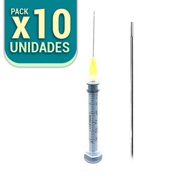 JERINGA 3CC ENDO IRRIGACION ENDODONCIA X10 UNIDAD MONOJECT