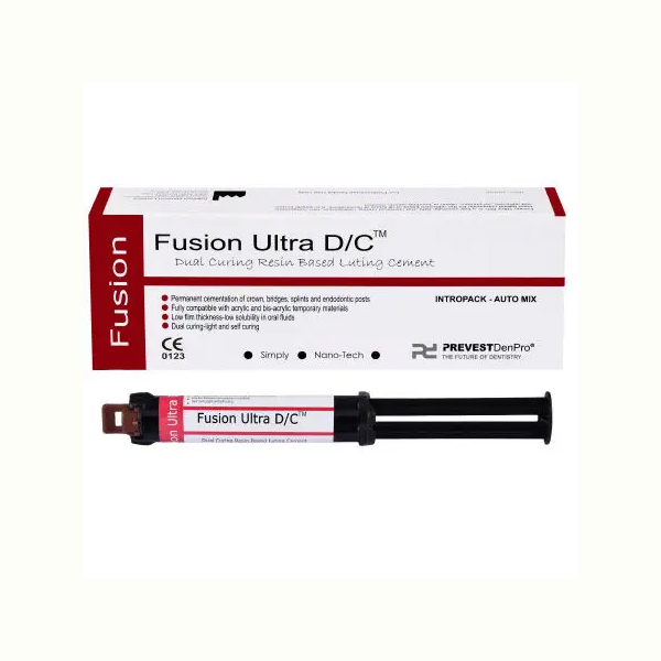 CEMENTO RESINA - FUSION ULTRA DC TRANSLUCIDO AUTOMIX JERINGA 9 GR - PREVEST