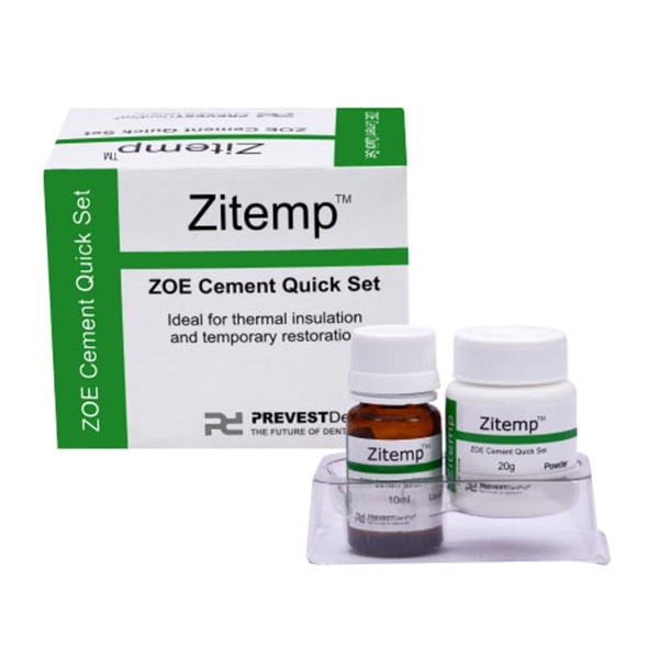 OXIDO ZINC - ZITEMP, 20 GRS + EUGENOL 10 ML - PREVEST