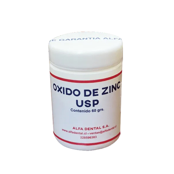 OXIDO DE ZINC 99% - FRASCO 60 GR - ALFA