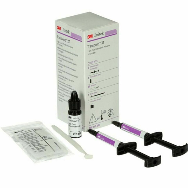 ADHESIVO ORTODONCIA - TRANSBOND XT KIT 2 JERINGAS + PRIMER + ACCESORIOS 712-035 - 3M UNITEK