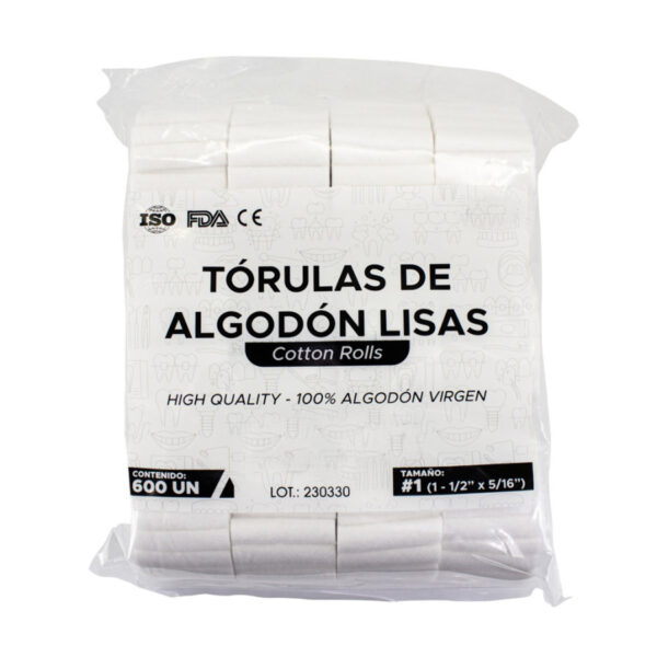 TORULAS DE ALGODON - PRENSADAS LISAS 600 UNID