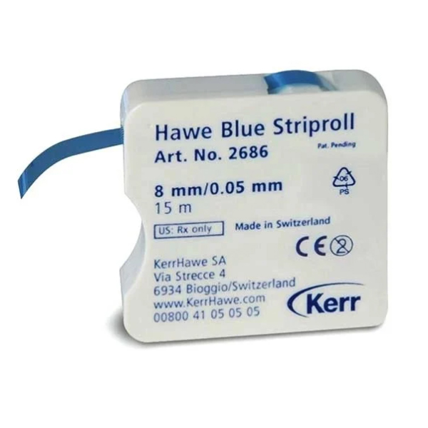 MATRICES STRIPROLL CINTA POLIÉSTER C/ DISPENSADOR AZUL 15M X 6 MM - KERR