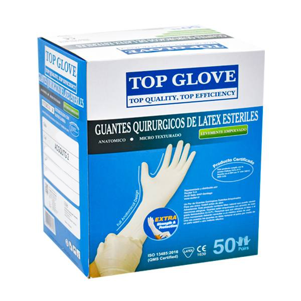 GUANTE QUIRURGICO - CJ X50 UN - TOPGLOVE