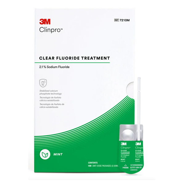 BARNIZ DE FLUOR - CLINPRO CLEAR 2,1% , 100 DOSIS - 3M