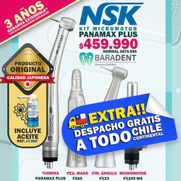 [NSKB017] KIT MICROMOTOR - PANAMAX PLUS M4, CONTRANGULO PUSH FX-23, FX-65, FX205 M4 - NSK JAPON