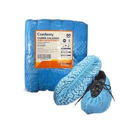[BA02694] CUBRE CALZADO - TELA NO TEJIDA COLOR CELESTE CON ANTIDESLIZANTE BOLSA X 100 UNID