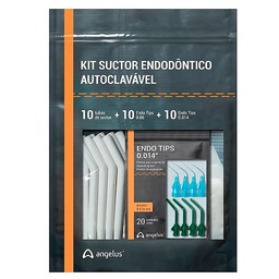 [ANG022] KIT MICROEYECTORES SUCTOR ENDODONTICO - INCLUYE 10 TUBOS DE SUCTOR + 10 ENDO TIPS 0.06 + 10 ENDO TIPS 0.014 - ANGELUS