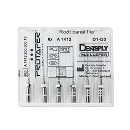 [DYM211] LIMA MECANIZADA - PROTAPER RETRATAMIENTO, D1 - D2 - D3 - MAILLEFER